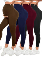 Isa | Maternity leggings with high waist Maternity clothing for pregnant women Belly support Knitted leggings Body pants
