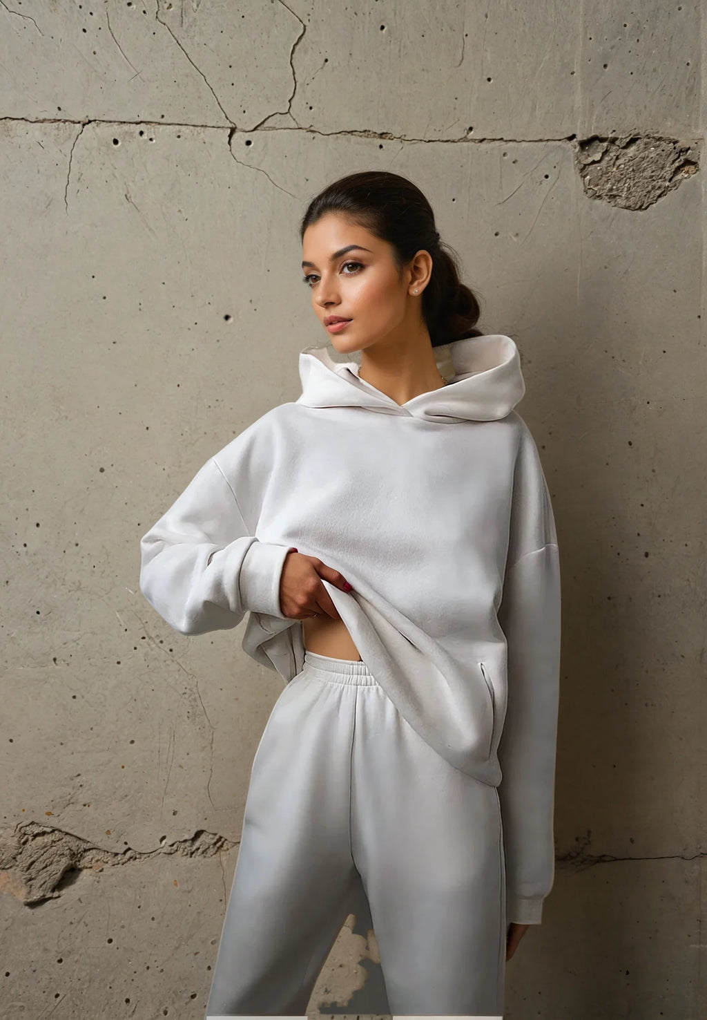 Sophia Esra - Comfortable Fleece Loungewear Set