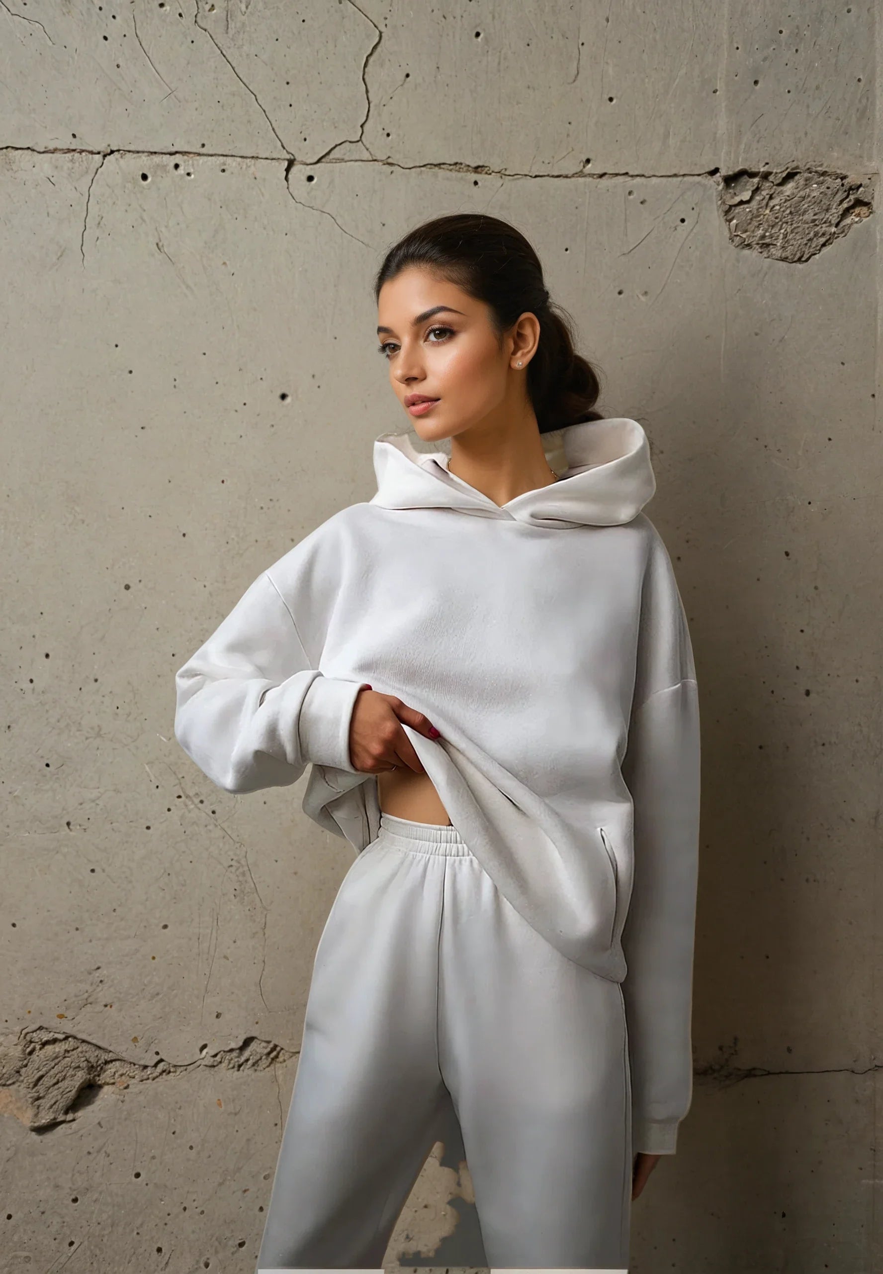 Sophia Esra - Comfortable Fleece Loungewear Set