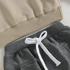 Little Dude | Baby Toddler Boys Autumn Winter Outfits Little Dude Letter Printed Sweatshirts with Long Sleeves Pants 2-piece Clothing Set