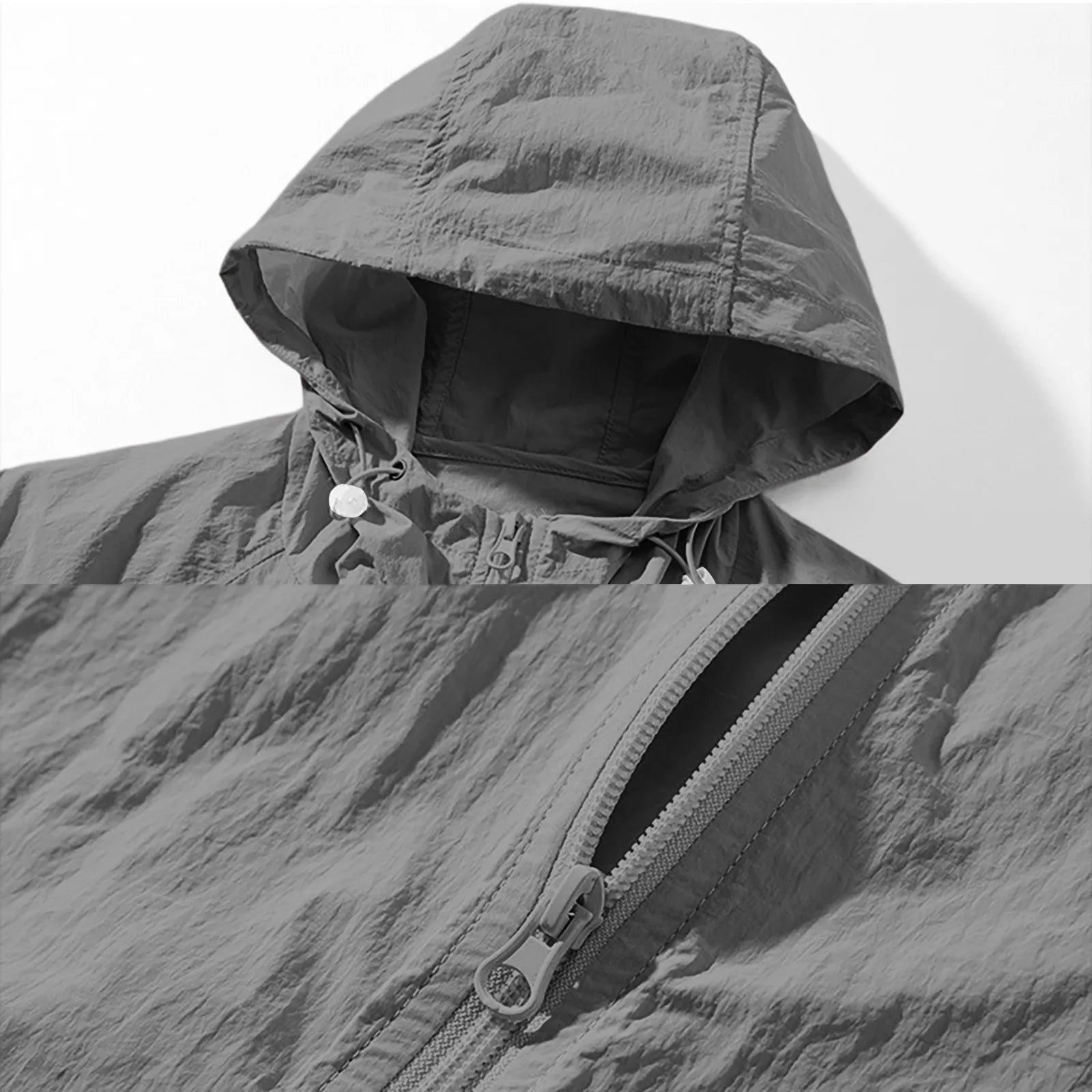 Liam | Men's Outdoor Casual Loose Sun Protection Clothing Punch Coat Waterproof Quick-Drying Loose Hooded Jacket.