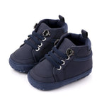 ISA | Baby Casual Shoes Ankle-covering Little Boots for 0-1 Year Toddler Boys Outdoor Prewalking.