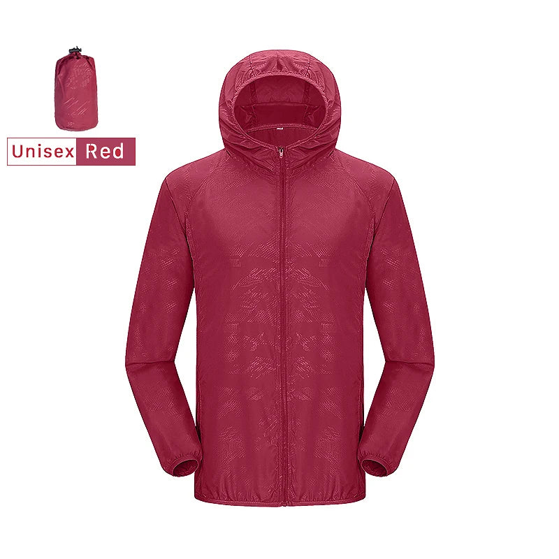 Hiking Jacket For Men and Women Waterproof Quick-Drying Windbreaker Anti UV
