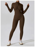 Claire - Long-Sleeve Sporty Jumpsuit