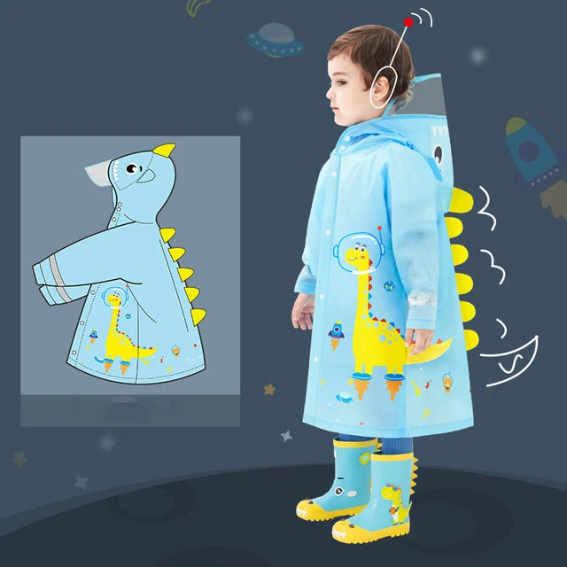 Jimmy | Cute Baby Raincoat Outdoor Waterproof Rain Jacket Children Impenetrable Poncho Boys Girls Rain Coat