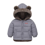 Charlie | Boys Girls Thick Jackets Winter Children Padded Fleece Warm Coats Kids Cotton Outerwear with Hood Children's Clothing Snowsuit