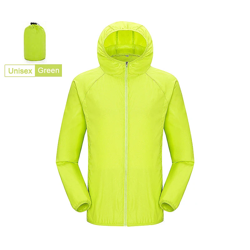 Hiking Jacket For Men and Women Waterproof Quick-Drying Windbreaker Anti UV