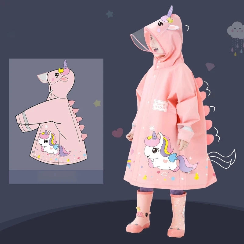 Jimmy | Cute Baby Raincoat Outdoor Waterproof Rain Jacket Children Impenetrable Poncho Boys Girls Rain Coat
