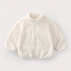 Charlie | Solid Color Fashion Kids Plush Jacket Autumn Winter Warm Baby Girl Boy Casual Coat Outerwear Children's Clothing Toddler Outerwear