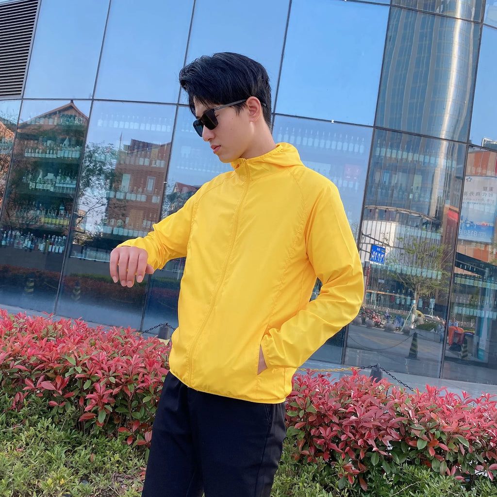 Gio | Casual Windbreaker for Men  Sun Protective Jacket.