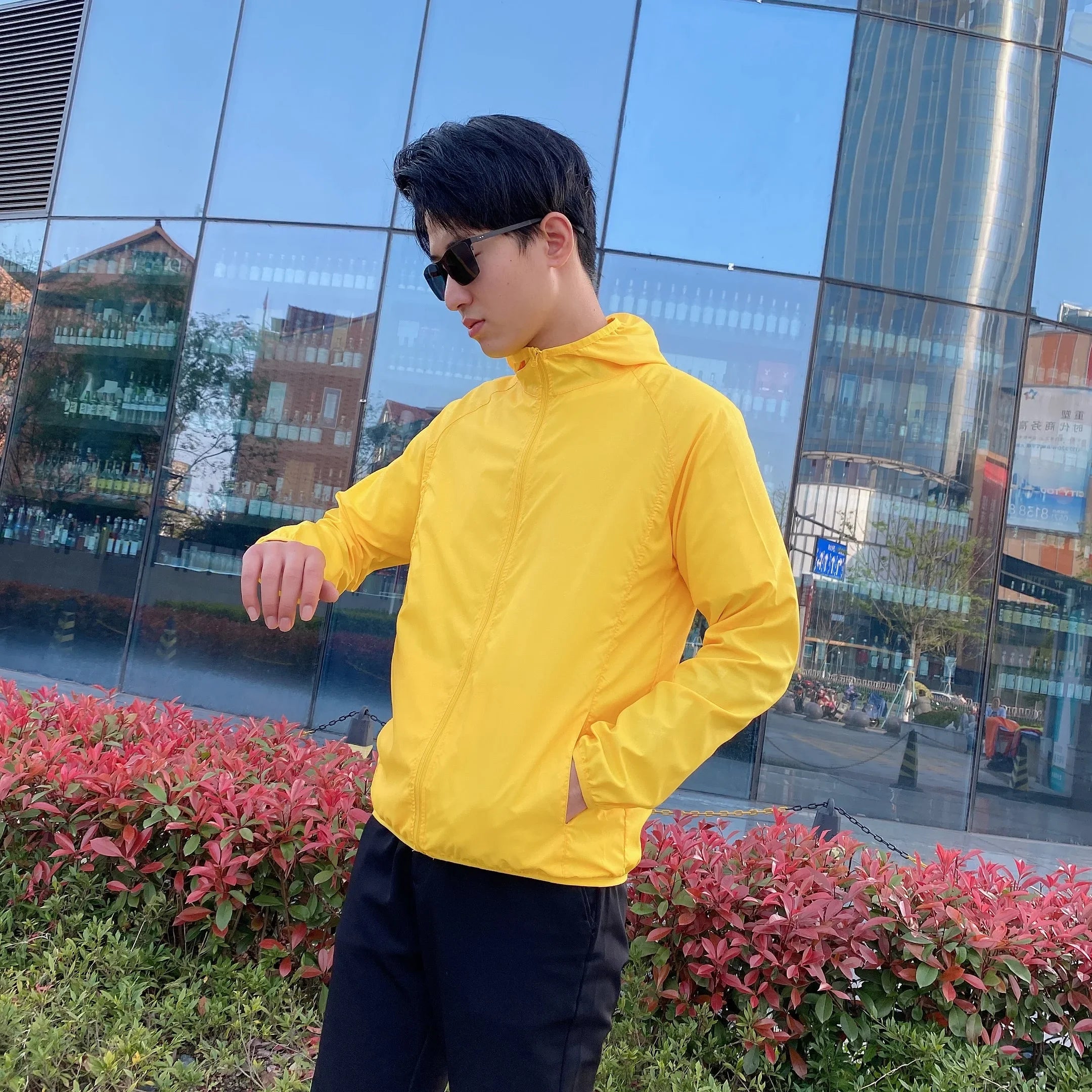 Gio | Casual Windbreaker for Men  Sun Protective Jacket.