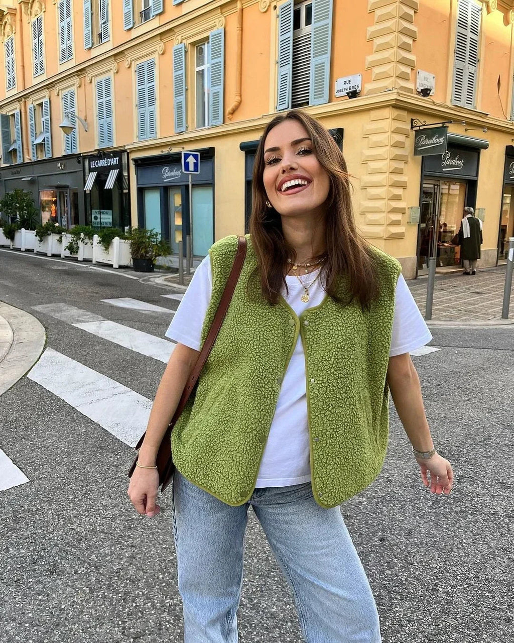 Léona Verde | Teddy Bodywarmer