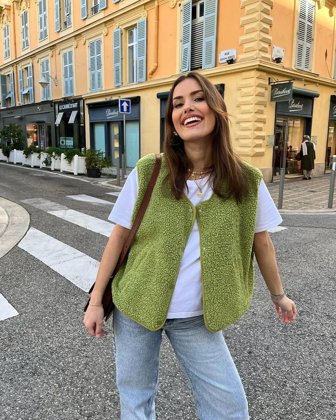 Léona Verde | Teddy Bodywarmer