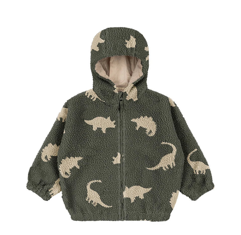 Jessy | Winter Children Cotton Warm Outerwear Clothing Girls Print Jackets Baby Boys Plus Fleece Jackets Children's Clothing