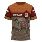 Aboriginal Kangaroo Australia Top Tees Painting Summer Men T-Shirt 3D Printed T-Shirt Women Short Sleeve Oversized Clothing World Cup