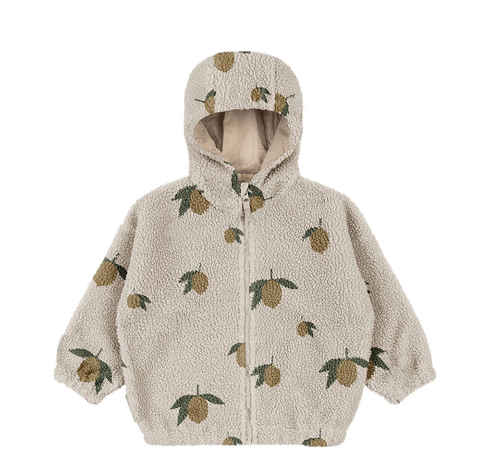 Jessy | Winter Children Cotton Warm Outerwear Clothing Girls Print Jackets Baby Boys Plus Fleece Jackets Children's Clothing