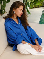 The Mia-Liv Airy Linen Blouse