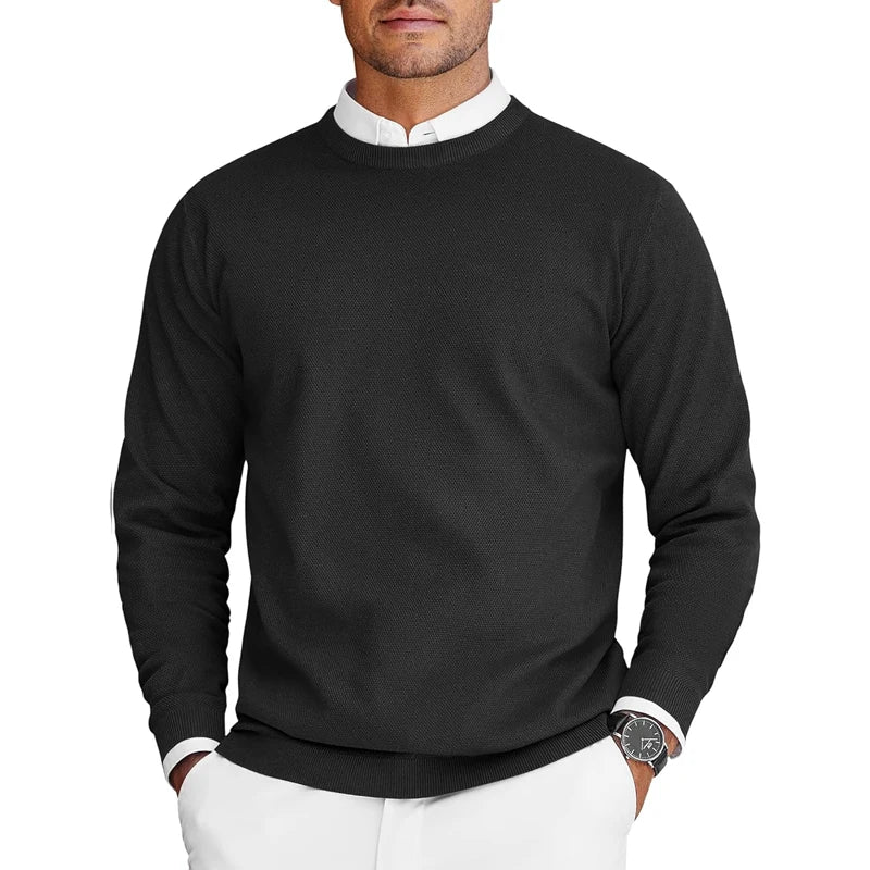 Liam | Men's Lightweight Knitted Sweater with Round Neck and Long Sleeves