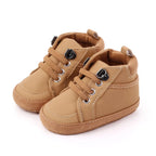 ISA | Baby Casual Shoes Ankle-covering Little Boots for 0-1 Year Toddler Boys Outdoor Prewalking.