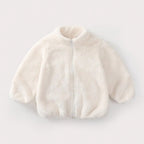 Charlie | Solid Color Fashion Kids Plush Jacket Autumn Winter Warm Baby Girl Boy Casual Coat Outerwear Children's Clothing Toddler Outerwear