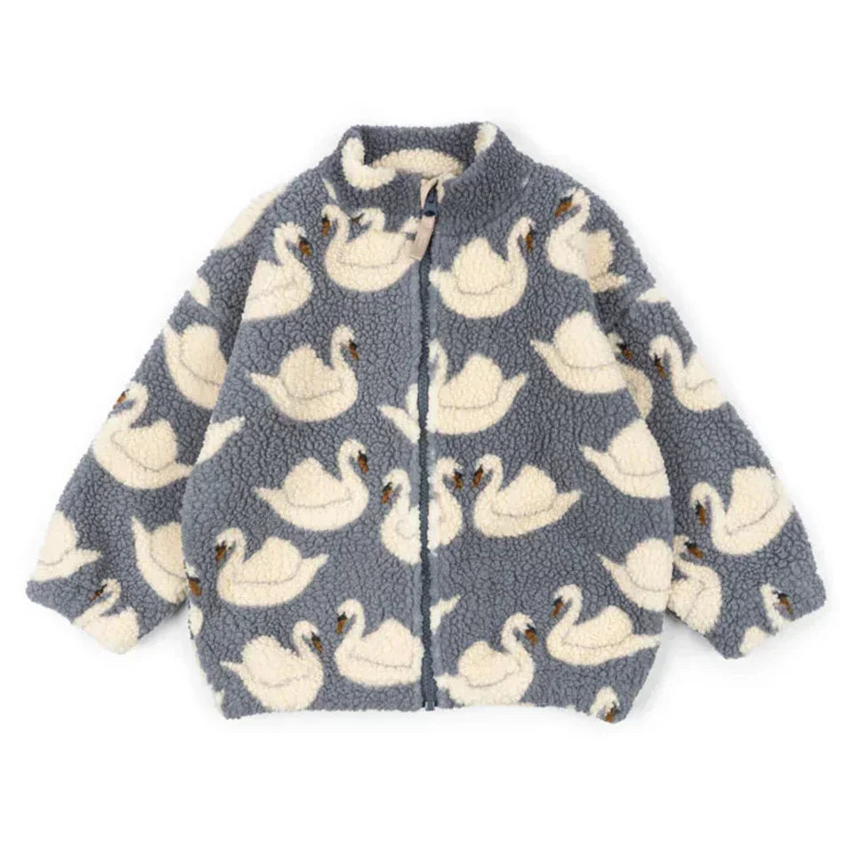 Jessy | Winter Children Cotton Warm Outerwear Clothing Girls Print Jackets Baby Boys Plus Fleece Jackets Children's Clothing