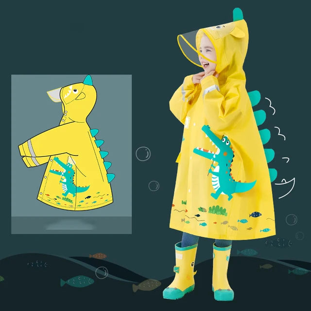 Jimmy | Cute Baby Raincoat Outdoor Waterproof Rain Jacket Children Impenetrable Poncho Boys Girls Rain Coat
