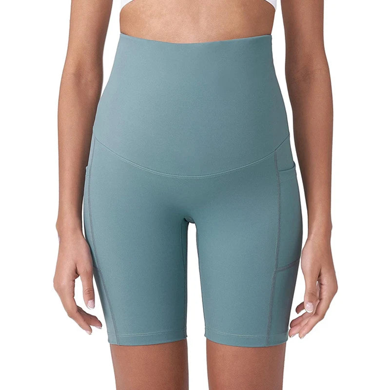 ISA | Maternity leggings High Waist Belly Support Leggings for Pregnant Women Pregnancy Skinny Pants Body Shaping Postpartum Pants