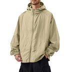 Liam | Men's Outdoor Casual Loose Sun Protection Clothing Punch Coat Waterproof Quick-Drying Loose Hooded Jacket.