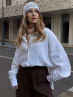 The Mia-Liv Airy Linen Blouse