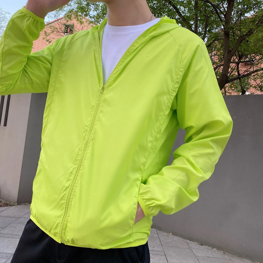 Gio | Casual Windbreaker for Men  Sun Protective Jacket.