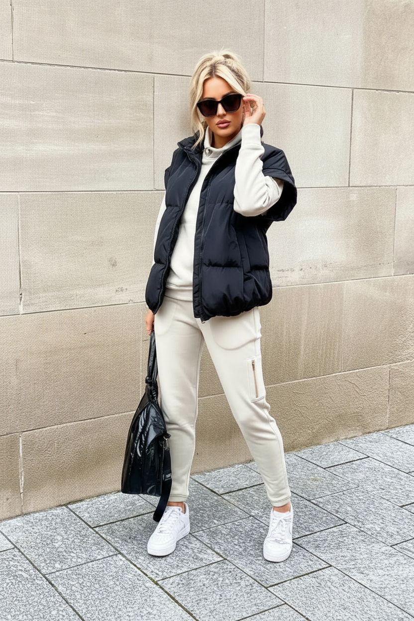 Quilted Body Warmer with Zipper | Fall/Winter