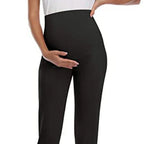Isa | Motherhood ladies casual pants high waist stretchy lounge pants for pregnant women joggers with pockets.