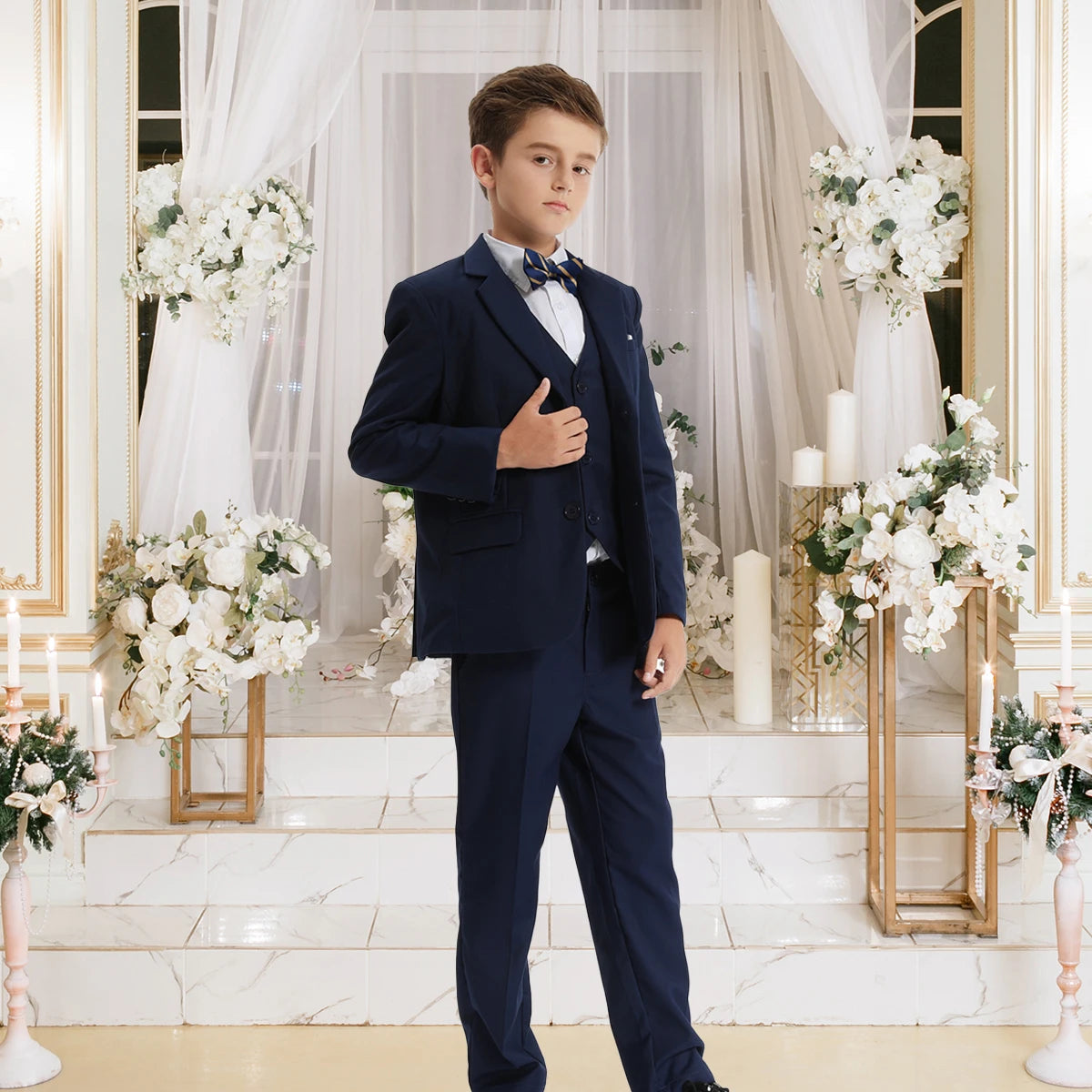 Cody | Boys Clothing Suit for Child Outfit  Party Blazer Wedding Ceremony Flower Piano Performance Birthday Gift Set 3 Pieces