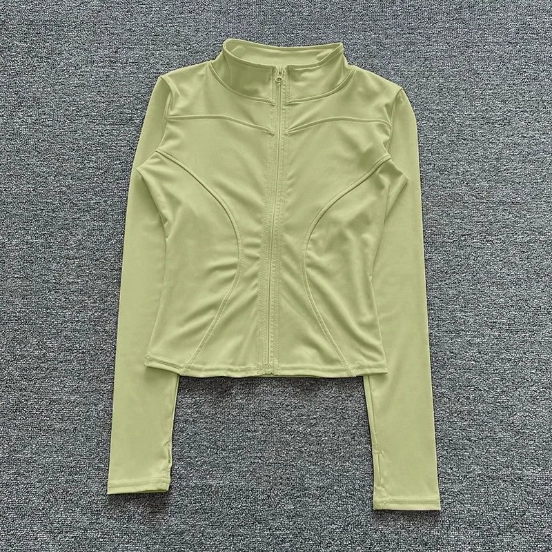 Kim | Women's Sports Jacket Long Sleeve Training Jacket Gym Workout Clothing Yoga Sportswear