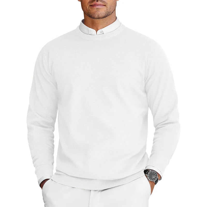 Liam | Men's Lightweight Knitted Sweater with Round Neck and Long Sleeves