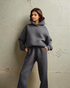 Sophia Esra - Comfortable Fleece Loungewear Set