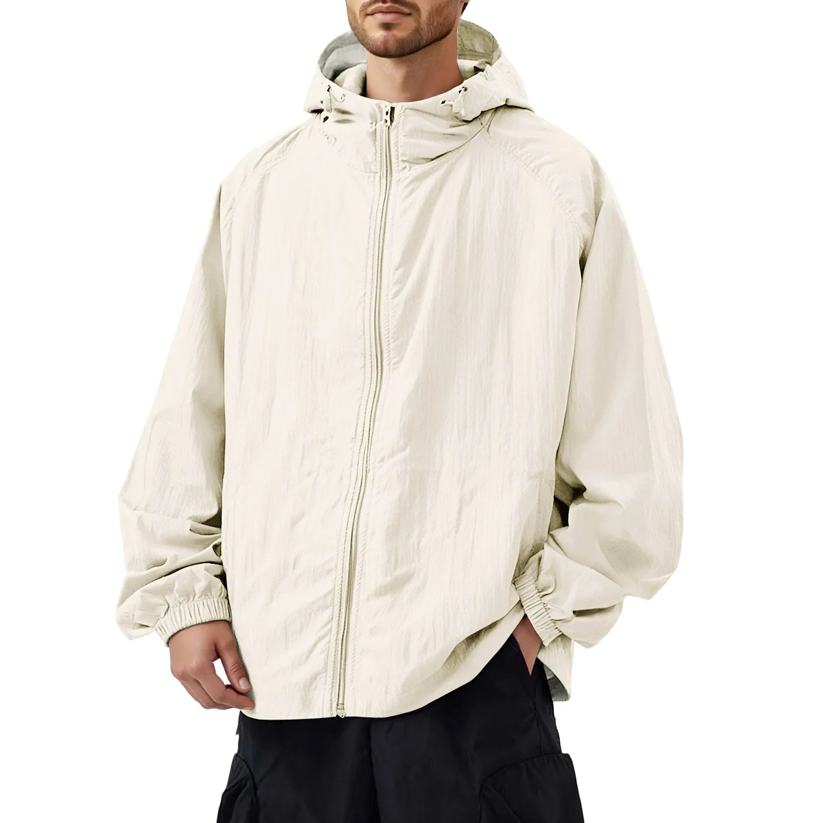 Liam | Men's Outdoor Casual Loose Sun Protection Clothing Punch Coat Waterproof Quick-Drying Loose Hooded Jacket.