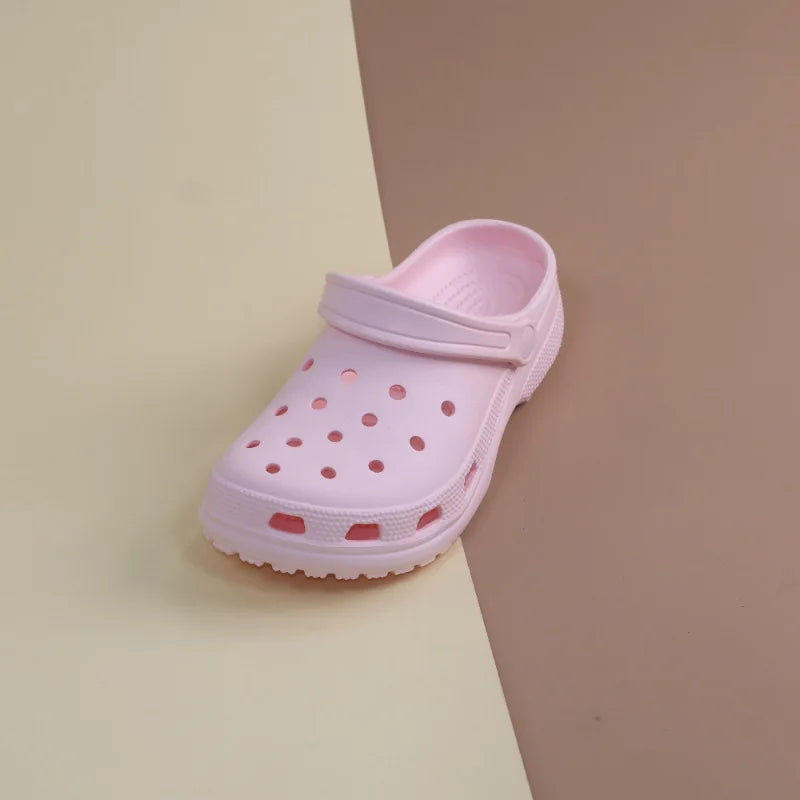 Perforated Shoes for Women - Non-Slip, Odor-Resistant, Heel-Raising, Outdoor & Casual Slippers for Couples