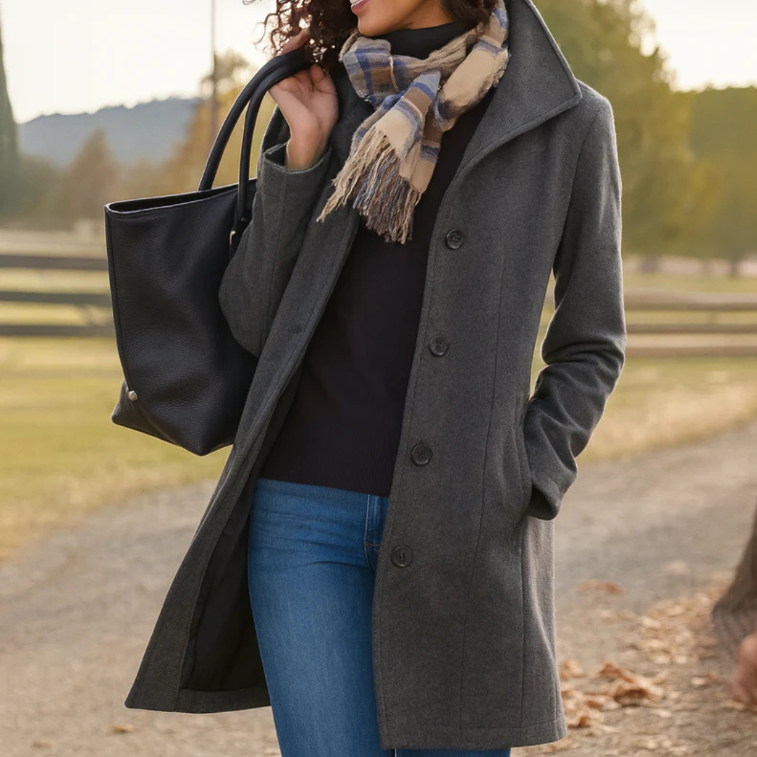 Kim | Coat Wool Winter Timeless Style Elegant Coat