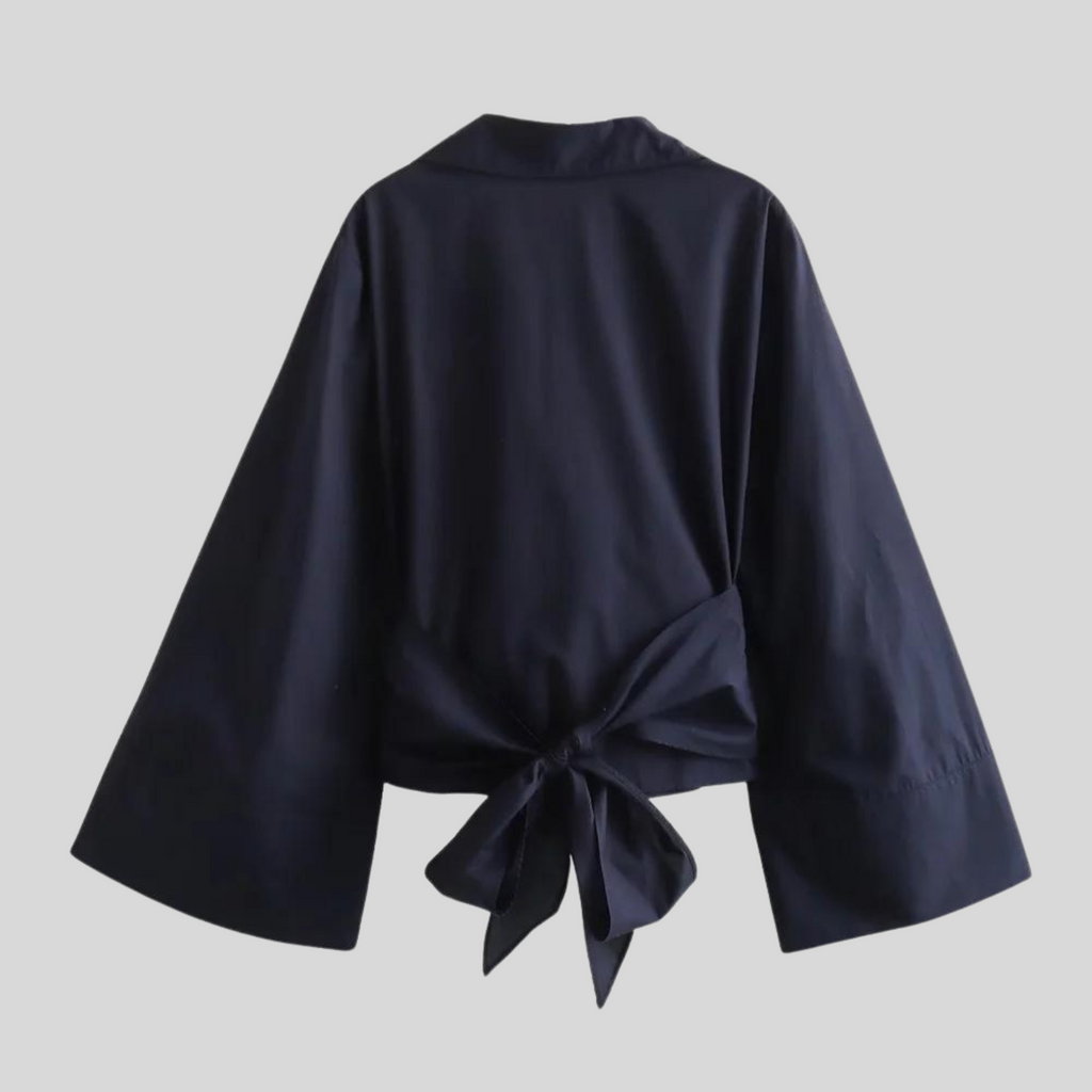 Marlyn | Stylish Cotton Women's Top with Tied Belt