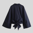 Marlyn | Stylish Cotton Women's Top with Tied Belt
