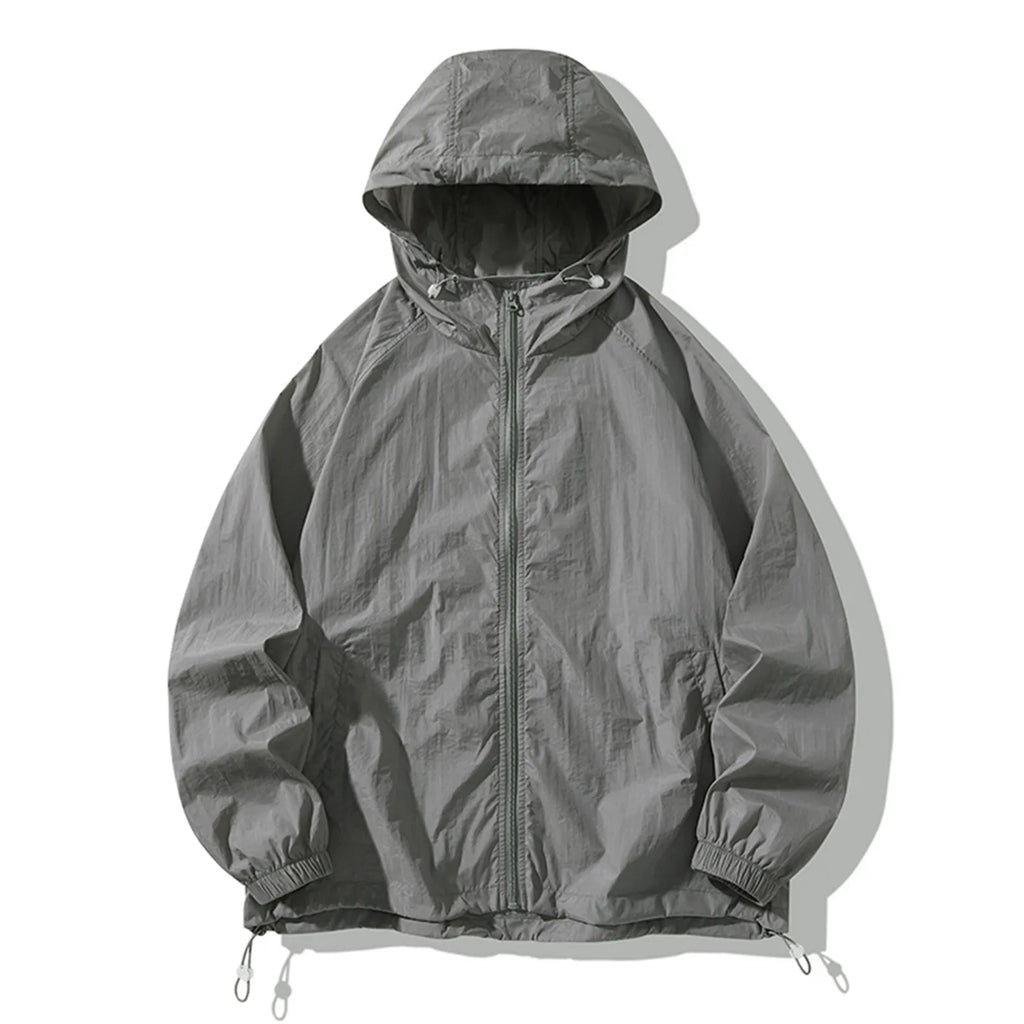 Liam | Men's Outdoor Casual Loose Sun Protection Clothing Punch Coat Waterproof Quick-Drying Loose Hooded Jacket.