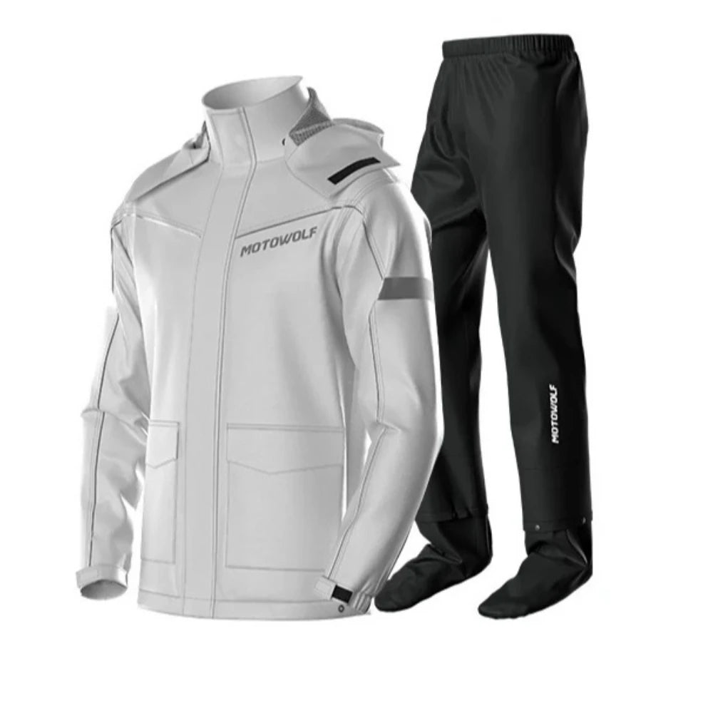 Unisex Motorcycle Waterproof Rain Suit, Rain Jacket, and Rain Pants.