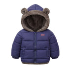 Charlie | Boys Girls Thick Jackets Winter Children Padded Fleece Warm Coats Kids Cotton Outerwear with Hood Children's Clothing Snowsuit