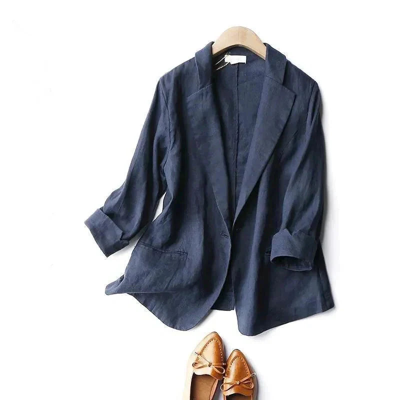 Lia | Linen Blazer Soft Lightweight Summer Jacket
