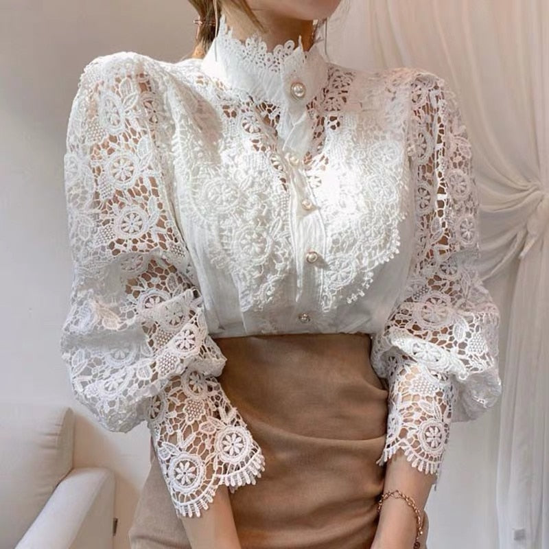 Elisa Valentin - Vintage Lace Blouse