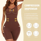 Lia | Bodysuits Full Coverage Shapewear Thigh Slimming Bodysuit Wide Shoulder Body Shaper Jumpsuit Seamless Shapers Slimmer