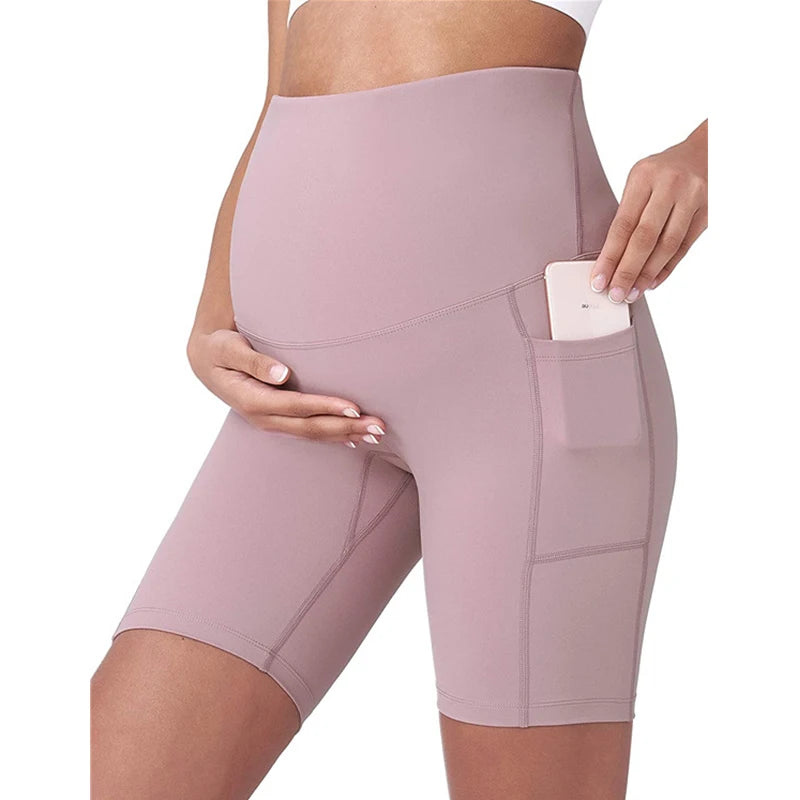 ISA | Maternity leggings High Waist Belly Support Leggings for Pregnant Women Pregnancy Skinny Pants Body Shaping Postpartum Pants