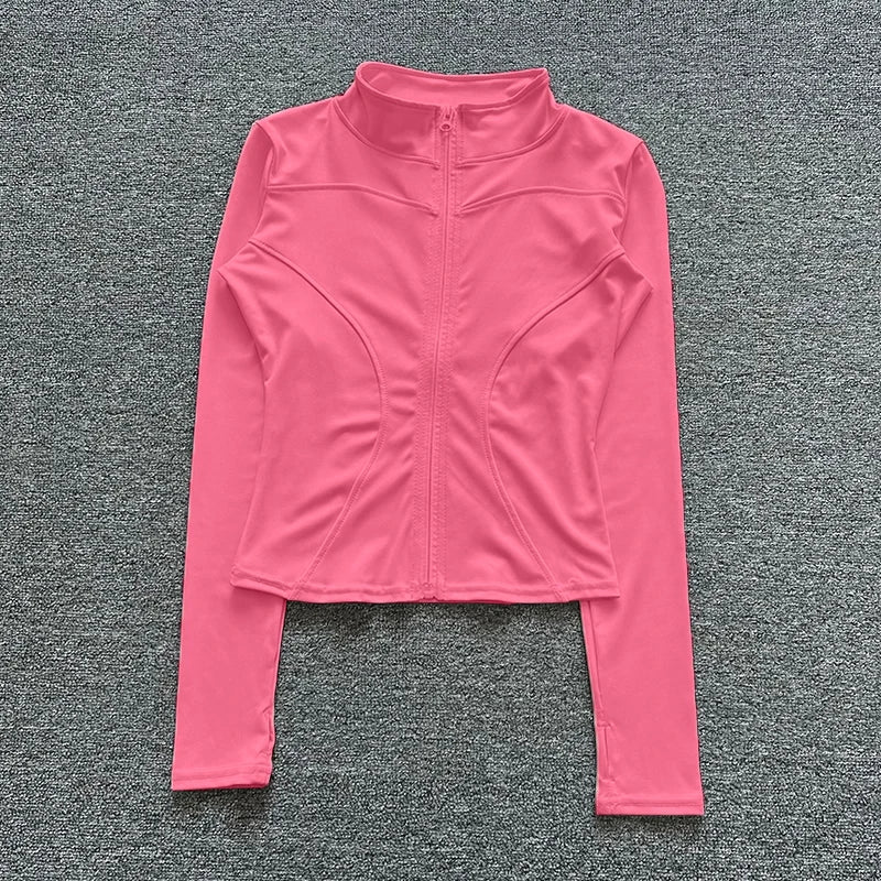 Kim | Women's Sports Jacket Long Sleeve Training Jacket Gym Workout Clothing Yoga Sportswear
