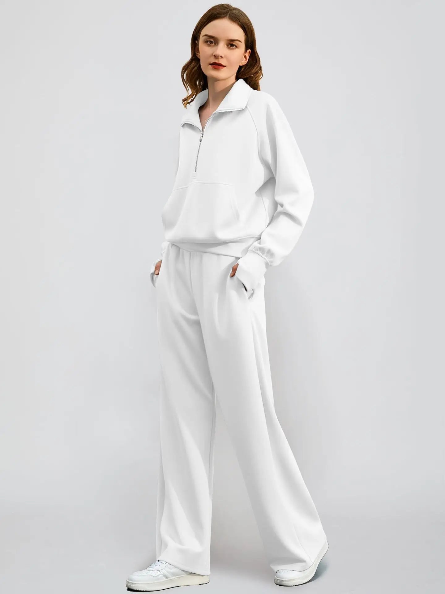 Elcevi | Leisure Duo Set with Half Zip
